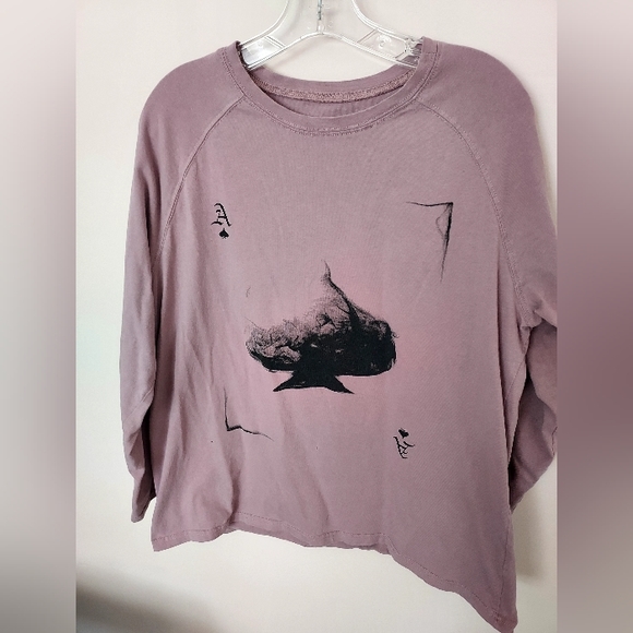 Ace of Spades mauve long sleeve t-shirt - Large - Picture 1 of 6